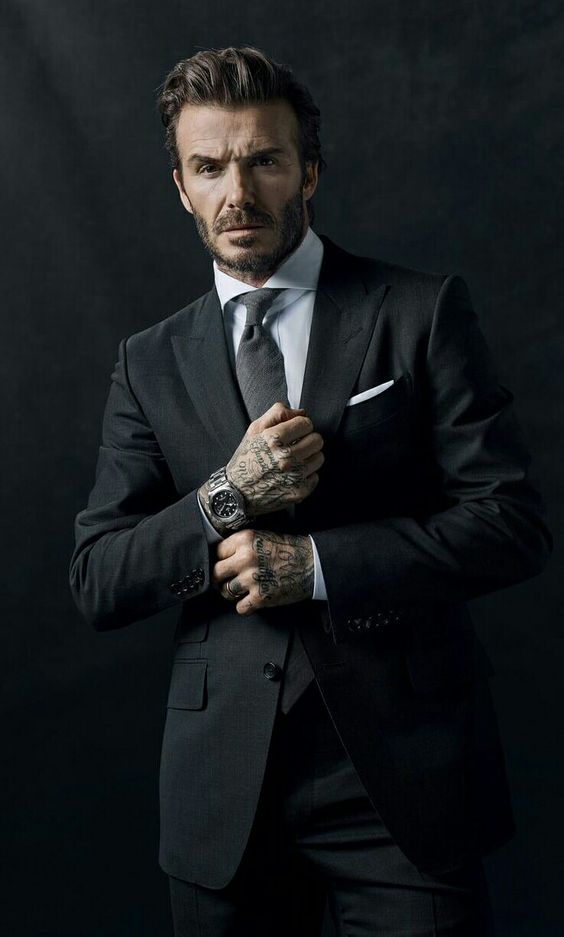David Beckham với phong cách vest nam lịch lãm